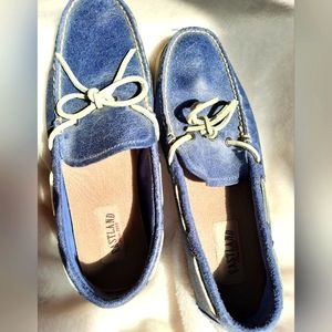 Blue Leather Eastland Boat Shoes Mens Sz10